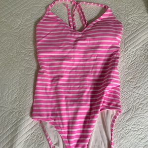 Striped aerie one piece